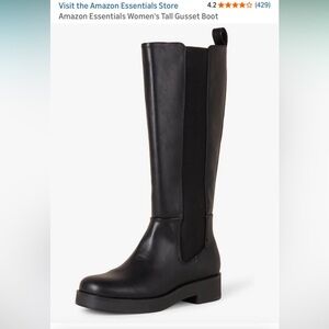 Amazon Essentials Black Knee High Boot 7.5